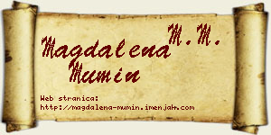 Magdalena Mumin vizit kartica